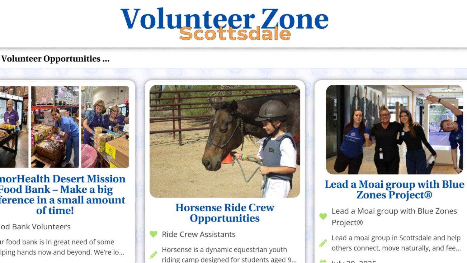 Volunteer Zone helps find ways to give back in Scottsdale...