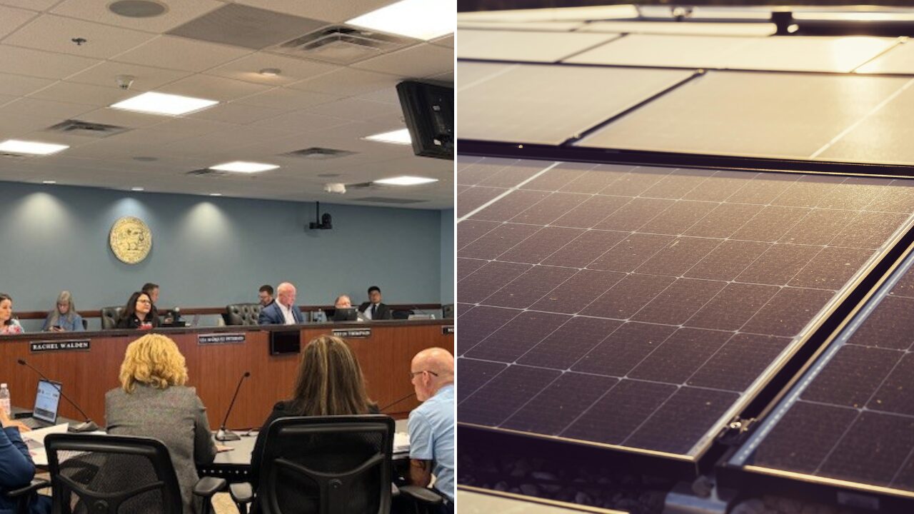 Photo illustration for story about possible renewable energy mandate repeal...