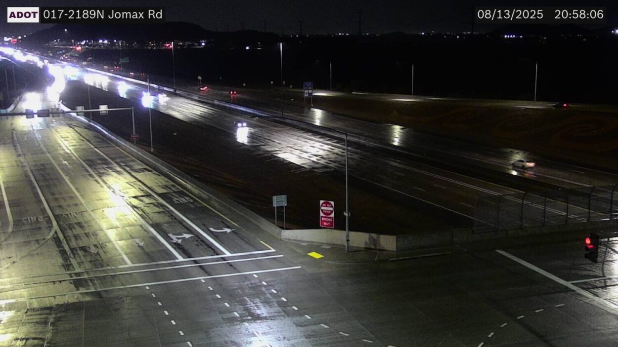 Thunderstorm activity was affecting cities around the Valley on Wednesday night....