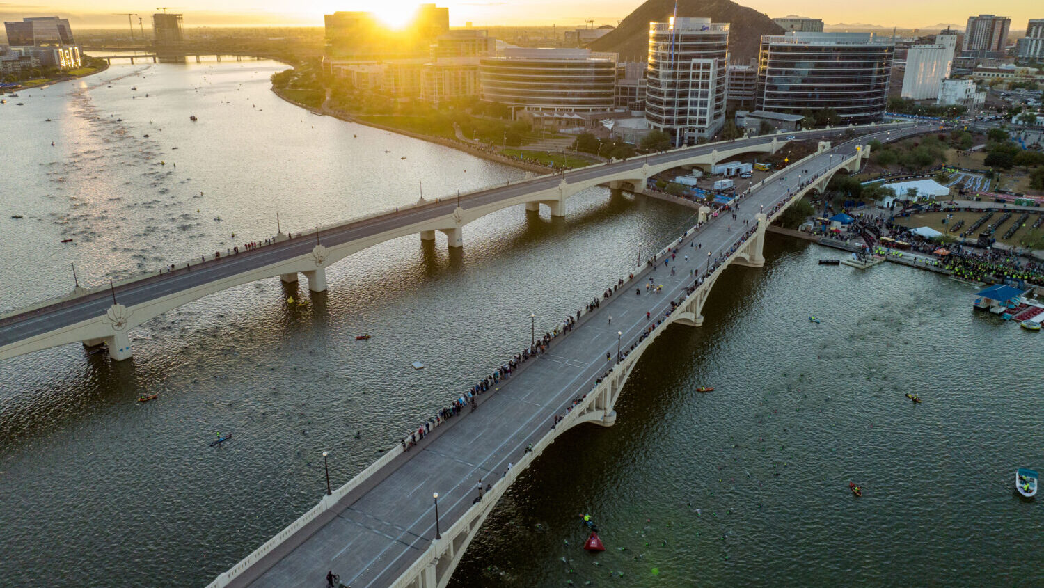 File photo of Ironman triathlon in Tempe, the final edition of the race will be held in November....