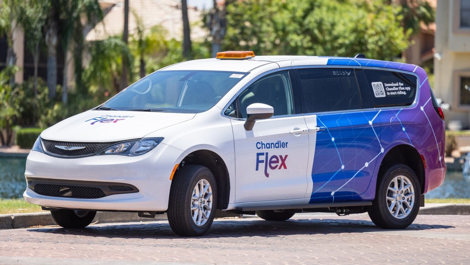 Waymo Chandler Flex microtransit service new partnership...