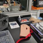 Students take a look at the new criminal justice facility at Williams Field High School. (Shira Tanzer/KTAR News)