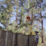 SRP installed a flume hydrologic in northern Arizona in September. (SRP photo)
