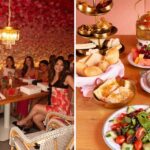 The restaurant advertises itself as an ideal spot for women to come together, take photos and enjoy food and drinks