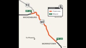 Construction on US 60 near Wickenburg to begin Monday