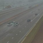 Heavy storms moved into the Valley on Monday afternoon. (ADOT photo)