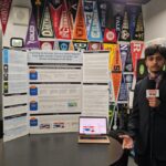 Akshay Lakshminarasimhan explains his science project. (Shira Tanzer/KTAR News)