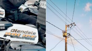 Glendale neighborhood left without power after car crashes into utility pole