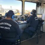 The Phoenix Fire Department, along with fire departments from four other cities, extinguished a fire at the 91st Avenue Wastewater Treatment Plant Thursday. (Phoenix Fire Department photo)