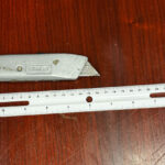 PXU released this photo of the box cutter caught by its weapons detection system at Maryvale High School. (PXU photo)