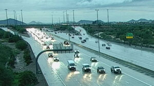 Phoenix area can expect another day of scattered showers, isolated T-storms, possible flooding