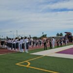 Mesa High School students celebrate their new A grade. (Shira Tanzer/KTAR News)