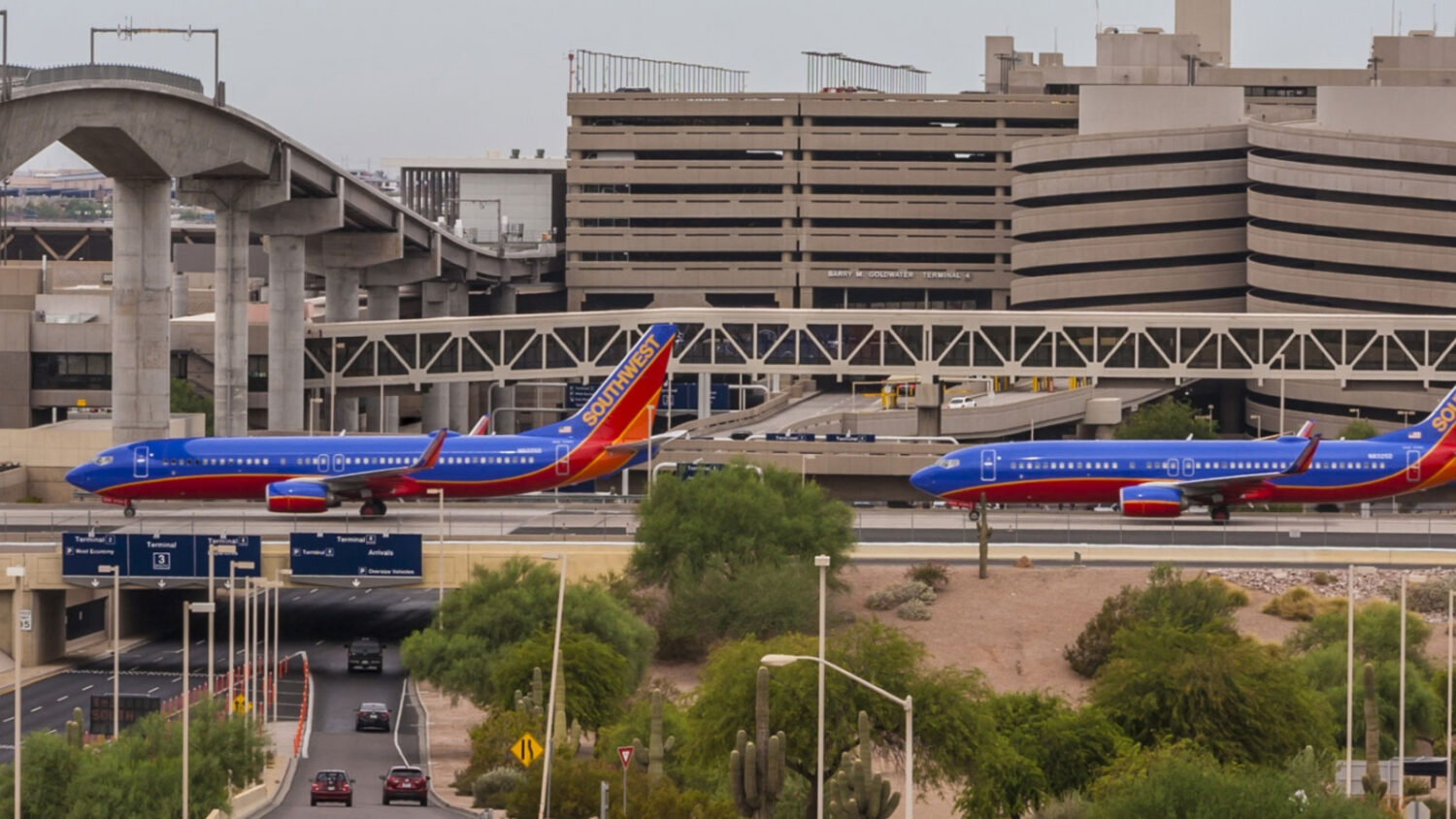 Phoenix Sky Harbor International Airport started the workweek with widespread travel disruptions af...