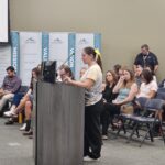 Scottsdale Unified parents and kids ask the governing board to keep their schools open. (Shira Tanzer/KTAR News)