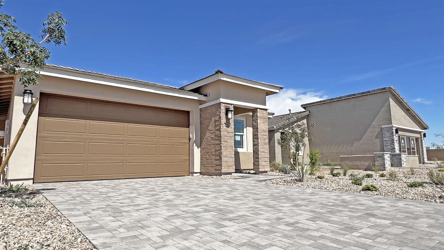 Lennar is one of the homebuilders with model homes at Teravalis in Buckeye. (Photo via Howard Hughe...