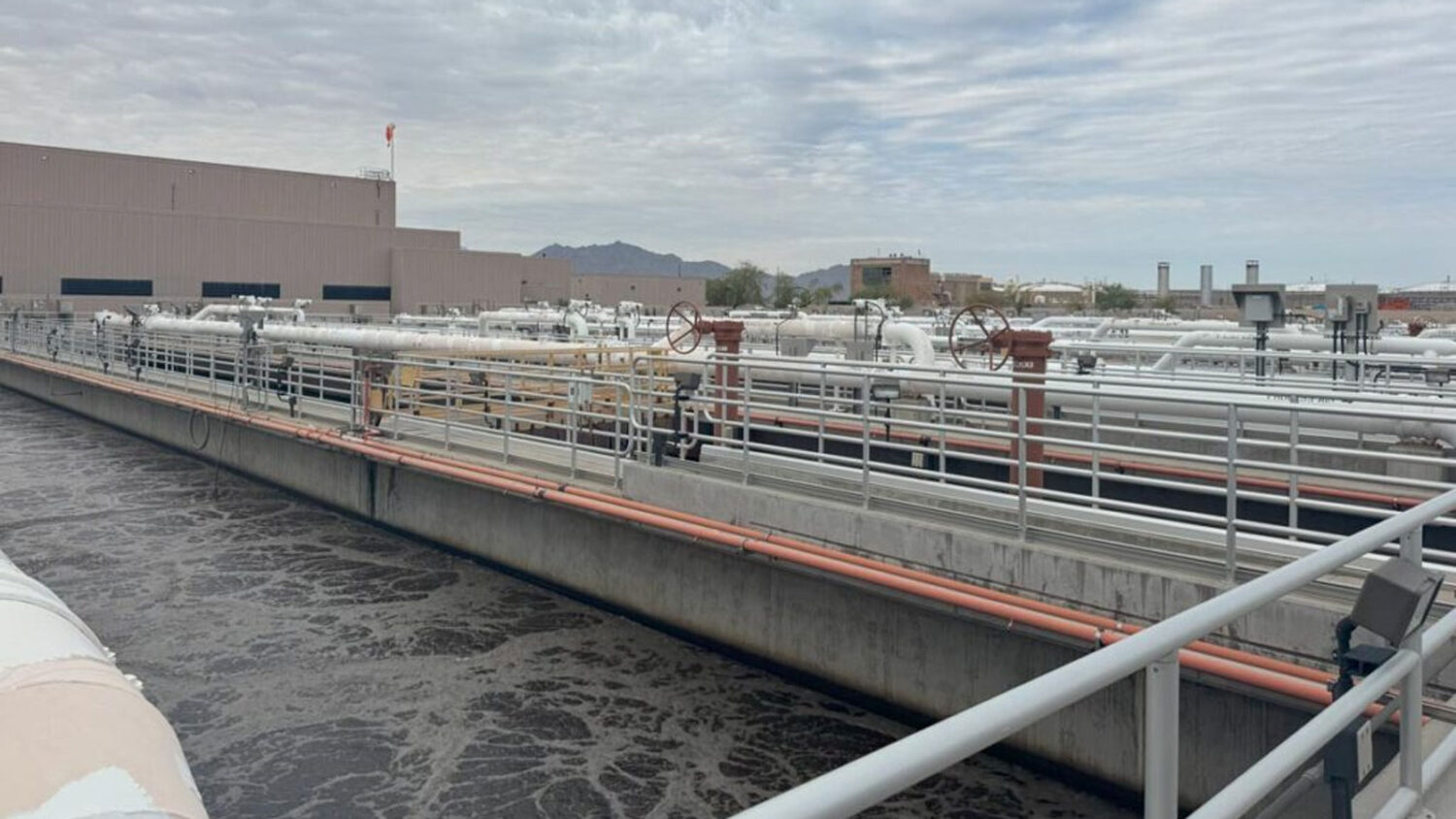 One person was hospitalized for burns after a fire broke out at the 91st Avenue Wastewater Treatmen...