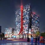 New renderings show the Atari Hotel that is coming to downtown Phoenix's Roosevelt Row. (Renderings: Räkkhaus)