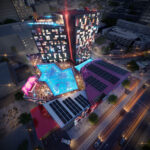 New renderings show the Atari Hotel that is coming to downtown Phoenix's Roosevelt Row. (Renderings: Räkkhaus)