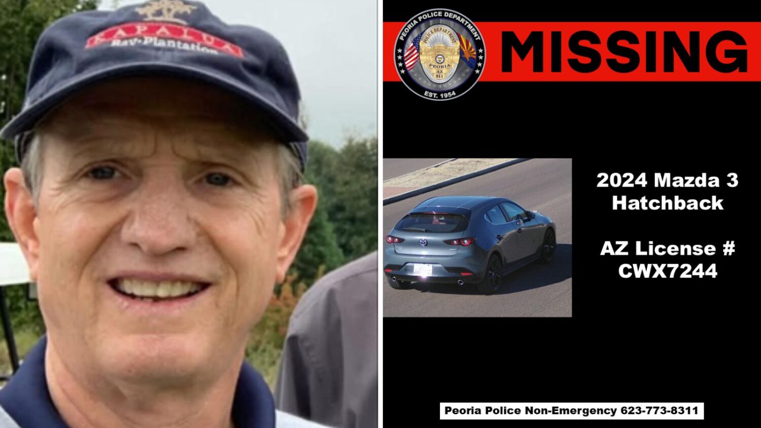 SAFE Alert canceled for 73-year-old Peoria man who was found...