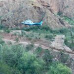 A hiker was rescued after getting stuck on Camelback Mountain overnight. (Phoenix Fire Department photo)