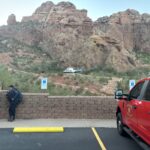 A hiker was rescued after getting stuck on Camelback Mountain overnight. (Phoenix Fire Department photo)