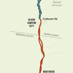A project to improve 23 miles of Interstate 17 north of Phoenix is complete. (ADOT map)