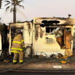 One person was found dead after a Mesa mobile home fire on Thursday. (Rural Metro Fire photo)