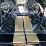 Autographs on 2005 Ford GTX1 from people such as Carroll Shelby, Roger Penske and Mario Andretti. (Barrett-Jackson photo)