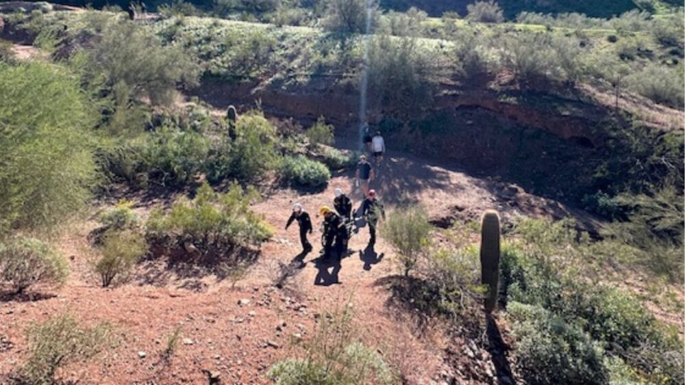 An injured female hiker was airlifted off Camelback Mountain on Saturday morning, authorities said....