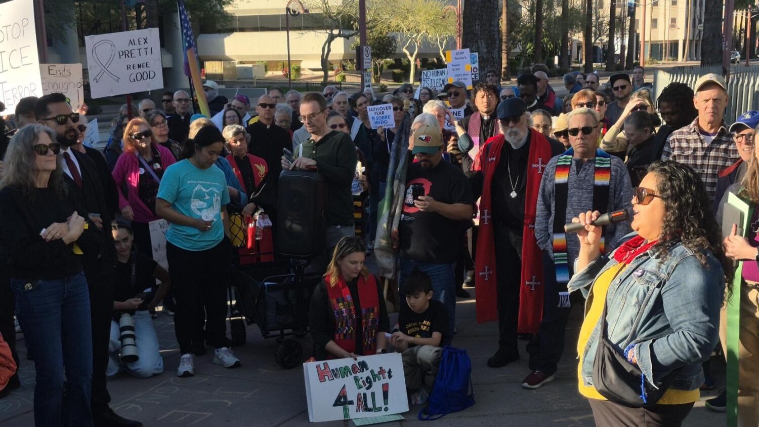 Phoenix ICE vigil...