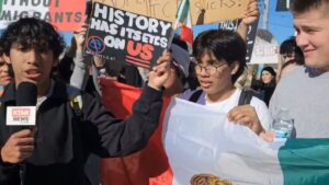 Students from around 30 Valley schools stage walkout as part of nationwide anti-ICE protests