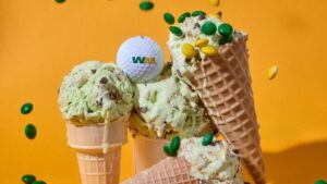 Green Dream ice cream created for sale at WM Phoenix Open