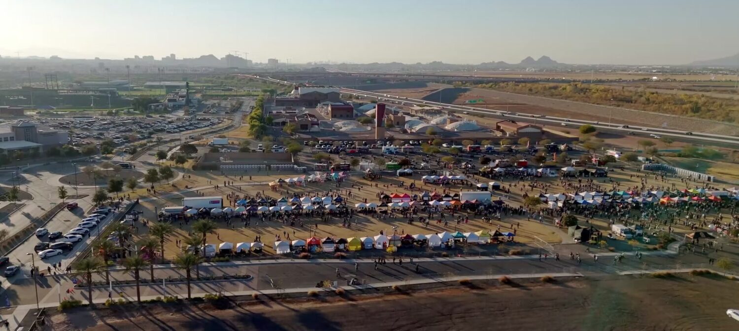 Copper State Beer Festival as seen from above // Credit: https://www.copperstatebeerfest.com/...
