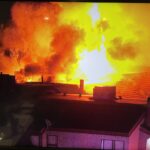 Six people were hospitalized after a fire broke out at an eight-unit apartment building in Mesa. (Mesa Fire Department)