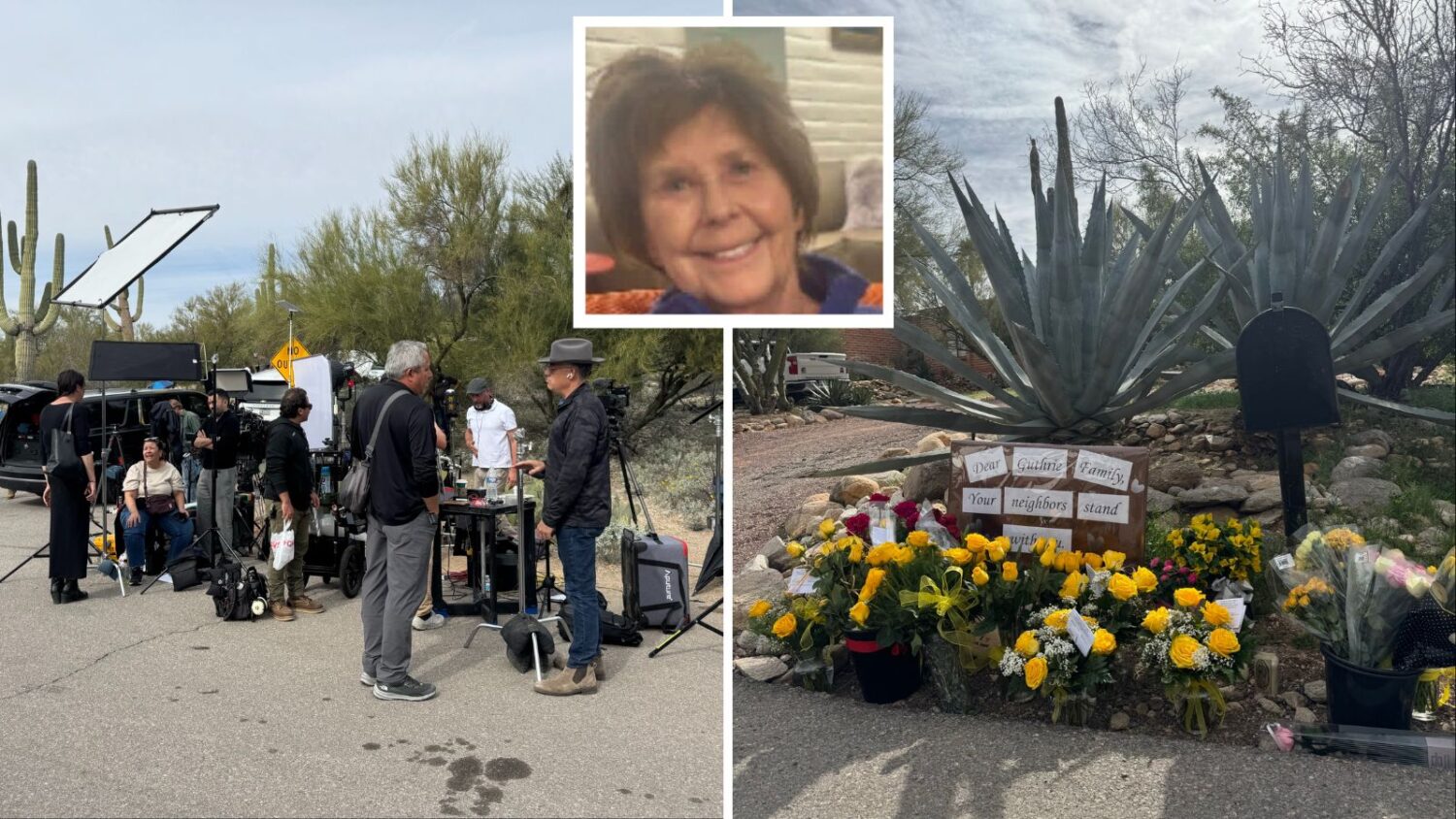 (Photos: Heidi Hommel/KTAR News, left and right, Pima County Sheriff's Department, middle)...