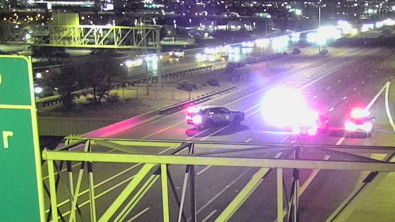 A portion of I-10 was closed near Phoenix Sky Harbor International Airport after a collision on Thu...