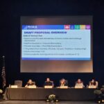 Peoria Unified School District parents and community members speak to the governing board about potential school closures. (Shira Tanzer/KTAR News)