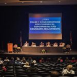 Peoria Unified School District parents and community members speak to the governing board about potential school closures. (Shira Tanzer/KTAR News)