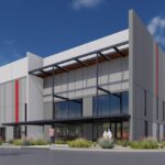 An artist's rendering of Park Algodon, a $250 million industrial and mixed-use development planned for Loop 101 and Indian School Road in Phoenix. (Photo courtesy Creation)