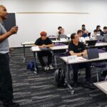 Dewey Thomas instructs students at GCU's 11-week semiconductor program. (Grand Canyon University)
