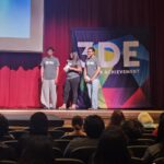 Students at Alhambra High School present their case study solutions to Cox Communications. (Shira Tanzer/KTAR News)