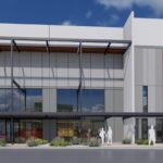 An artist's rendering of Park Algodon, a $250 million industrial and mixed-use development planned for Loop 101 and Indian School Road in Phoenix. (Photo courtesy Creation)