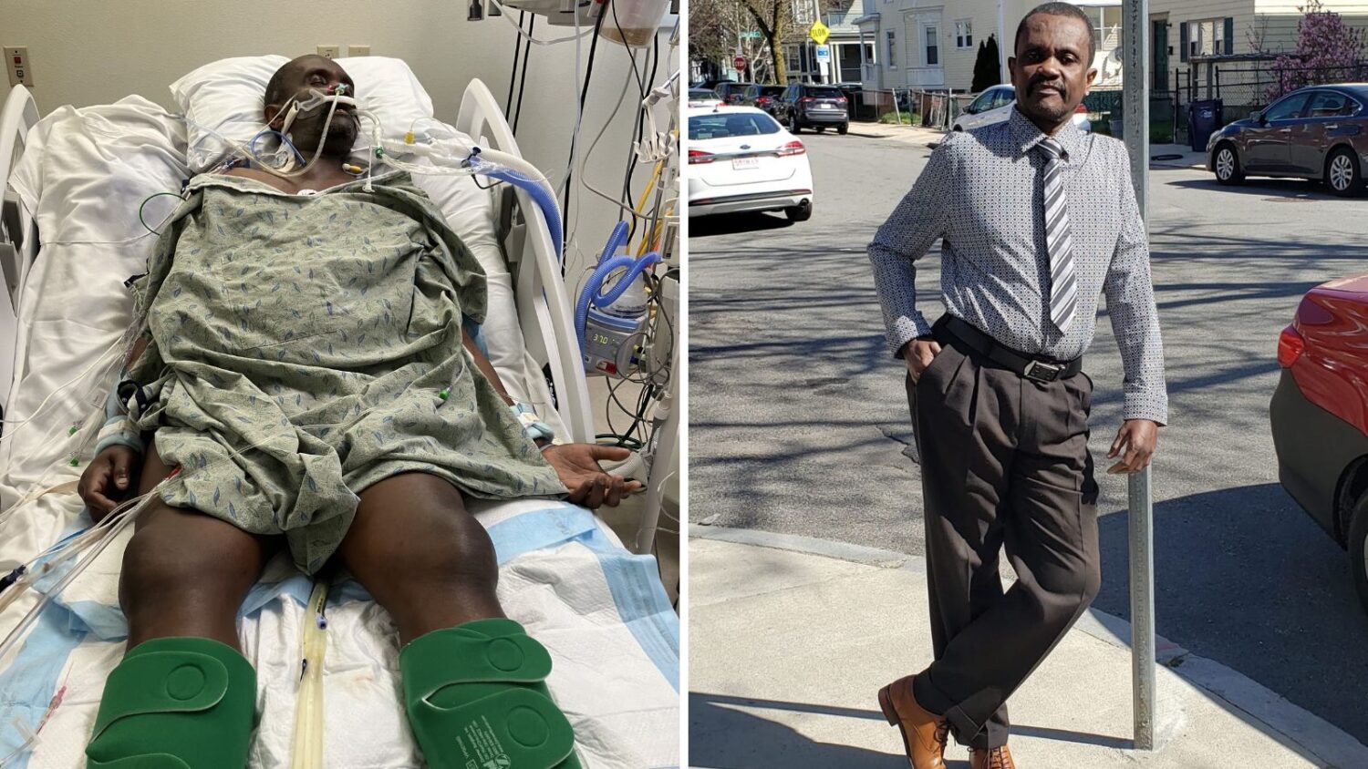 Haitian man toothache asylum seeker handcuffed to bed detained by ICE brother shares story...
