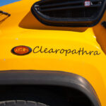 ADOT's Name-A-Snowplow Contest winners "Clearopathra." (Photo courtesy of ADOT)