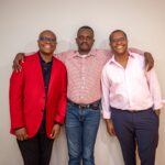Emmanuel Damas is pictured in the middle