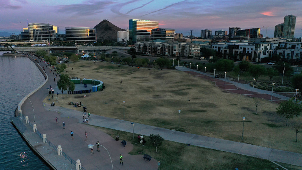 A body was found floating in Tempe Town Lake. (Photo by Christian Petersen/Getty Images)...