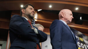 Sens. Mark Kelly, Ruben Gallego respond after war powers resolution fails