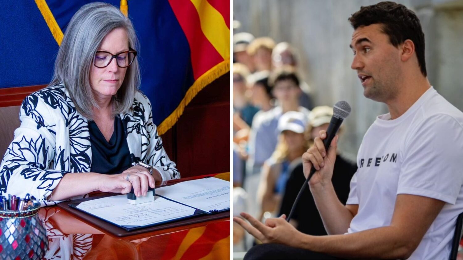 Hobbs vetoes bill for Charlie Kirk memorial license plate (Arizona news)...
