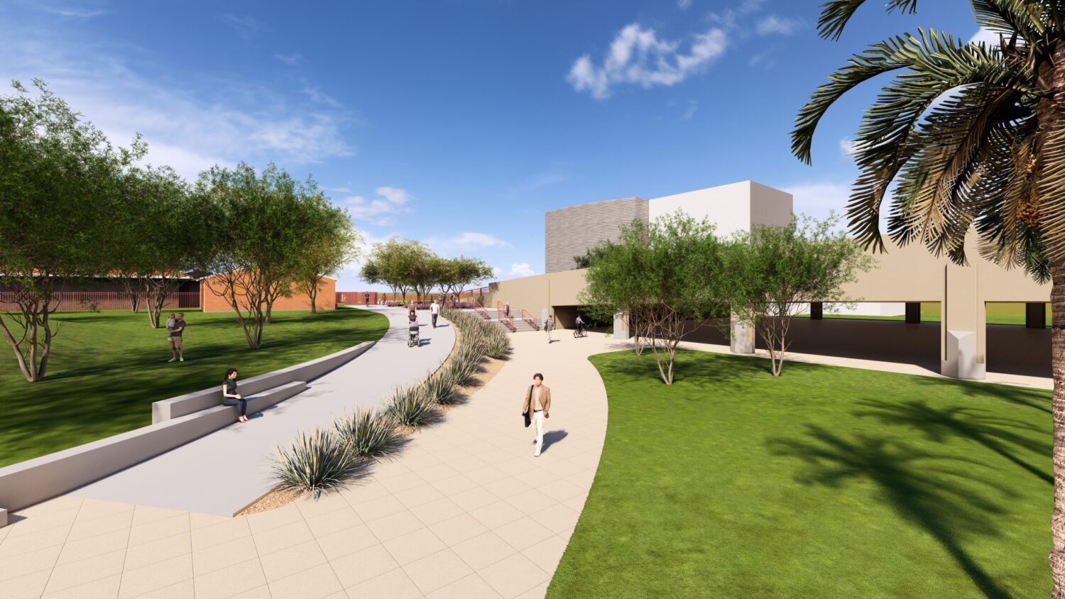 Margaret T. Hance Park is getting a new grand entryway from Central Avenue in Phoenix. (Photo via P...