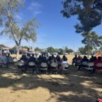 Community members gathered at Fitch Park in Mesa on March 2 for permanent memorial installation event